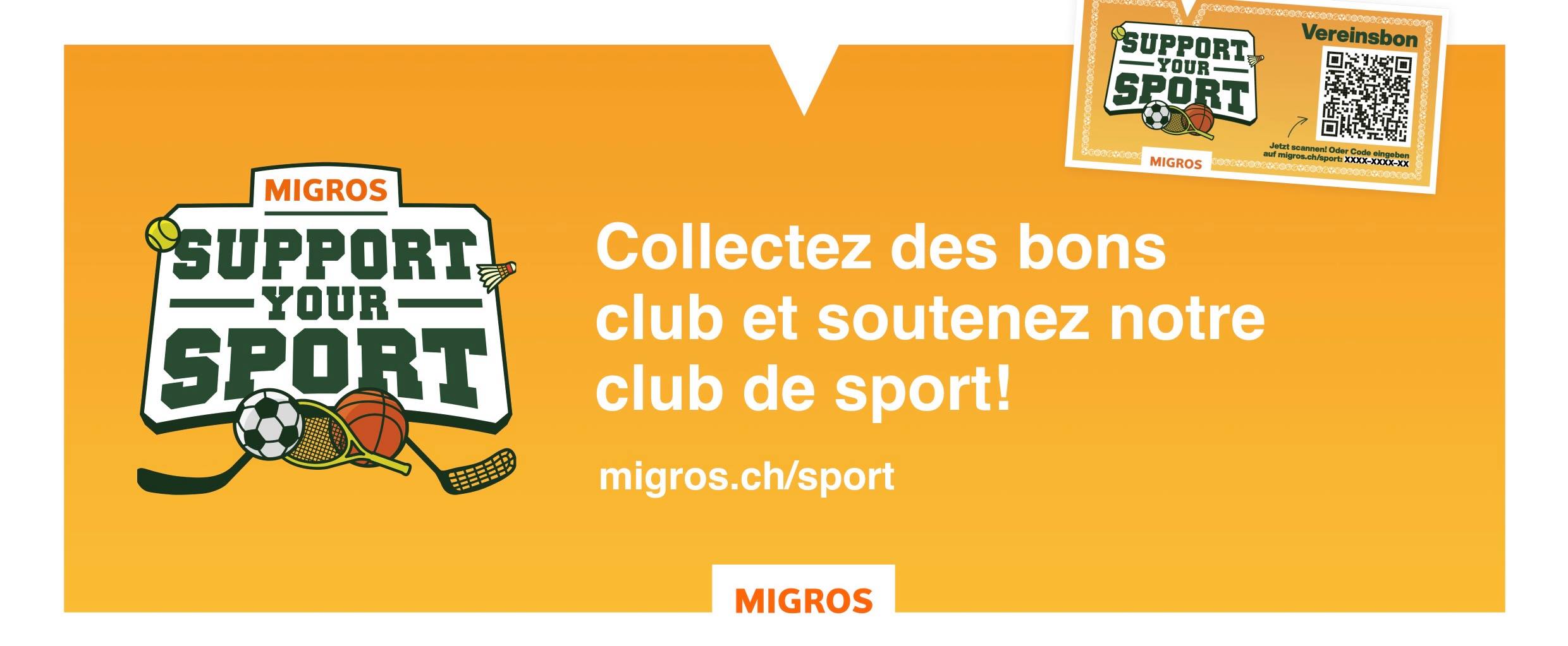 Migros Support your sport - Le retour